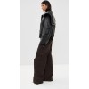 Casual  Collared Neck Two-Way Zip Closure Long Sleeve  Solid Color Fashion Coat