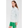 Fashion Daily Collared Neck Button Placket Patch Front Pockets Long Sleeve Coat