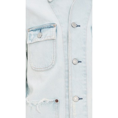 Fashion Daily Collared Neck Button Placket Patch Front Pockets Long Sleeve Coat