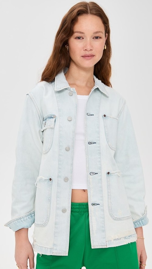 Fashion Daily Collared Neck Button Placket Patch Front Pockets Long Sleeve Coat