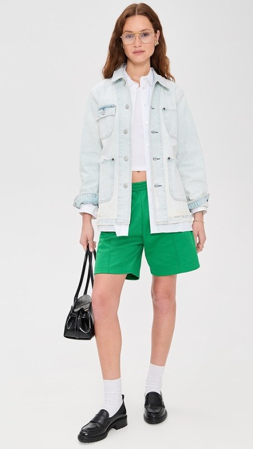Fashion Daily Collared Neck Button Placket Patch Front Pockets Long Sleeve Coat