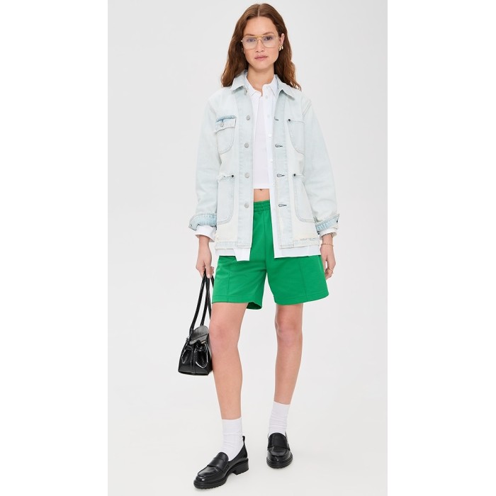 Fashion Daily Collared Neck Button Placket Patch Front Pockets Long Sleeve Coat