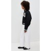 Daily Sport Collared Neck Logo Lettering Patched At Front Long Sleeve Casual Coat