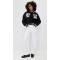 Daily Sport Collared Neck Logo Lettering Patched At Front Long Sleeve Casual Coat