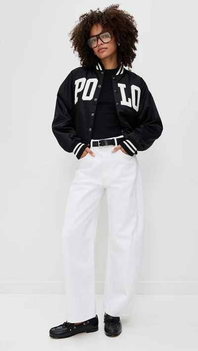 Daily Sport Collared Neck Logo Lettering Patched At Front Long Sleeve Casual Coat