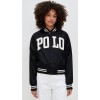 Daily Sport Collared Neck Logo Lettering Patched At Front Long Sleeve Casual Coat