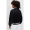 Daily Sport Collared Neck Logo Lettering Patched At Front Long Sleeve Casual Coat
