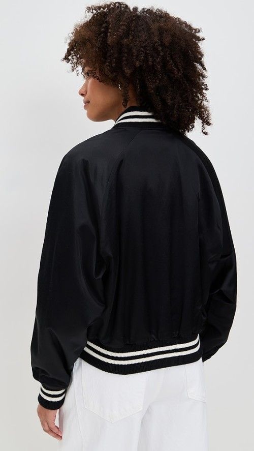 Daily Sport Collared Neck Logo Lettering Patched At Front Long Sleeve Casual Coat