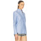 Light blue Long sleeved Embellished Classical styled High quality Woman's Blouses