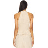 2025 Hot sale Exquisite Halter neckline Sleeveless High quality Fashionable Woman's Blouses