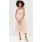 Cute Square Neckline Sleeveless Smocked Elastic Bodice Backless Gathered Tiered Skirt