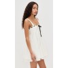 Elegant Cute Camisole Square Sleeveless Grosgrain Drawstring Backless Daily Dress