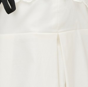 Elegant Cute Camisole Square Sleeveless Grosgrain Drawstring Backless Daily Dress