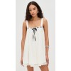 Elegant Cute Camisole Square Sleeveless Grosgrain Drawstring Backless Daily Dress