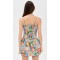 Sample Cute Camisole Square Sleeveless Smocked Elastic Bodice Backless Daily Dress