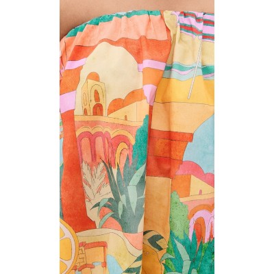 Cute Sample Bandeau Neckline Sleeveless Non-Slip Rubber Binding Bubble Hem Daily Dress