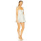 Fresh Sweet Style Floral Print Dress Ruffled Straps Hem Medium Weight Jacquard Fabric Puffy Mini Dress