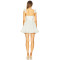 Fresh Sweet Style Floral Print Dress Ruffled Straps Hem Medium Weight Jacquard Fabric Puffy Mini Dress