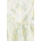 Fresh Sweet Style Floral Print Dress Ruffled Straps Hem Medium Weight Jacquard Fabric Puffy Mini Dress