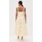 Cute Sample Sweetheart Neckline Sleeveless Stripe Print And Floral Embroidery Casual Dress
