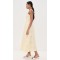 Cute Sample Sweetheart Neckline Sleeveless Stripe Print And Floral Embroidery Casual Dress
