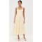 Cute Sample Sweetheart Neckline Sleeveless Stripe Print And Floral Embroidery Casual Dress