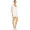 2025 Hot Sale Fashionable Elegant Style White Lace Square Neck Short Sleeved Mini Dress