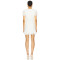 2025 Hot Sale Fashionable Elegant Style White Lace Square Neck Short Sleeved Mini Dress