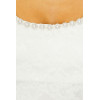 2025 Hot Sale Fashionable Elegant Style White Lace Square Neck Short Sleeved Mini Dress