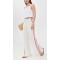Sample Sport Embroidered Side Stripes Covered Elastic Waist With Drawstring Casual Pants
