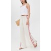 Sample Sport Embroidered Side Stripes Covered Elastic Waist With Drawstring Casual Pants