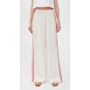 Sample Sport Embroidered Side Stripes Covered Elastic Waist With Drawstring Casual Pants