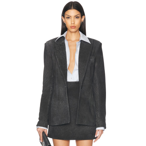 2025 Fashionable Stylish Exquisite High quality Luxury Deep V neck  Woman's Formal Blazer