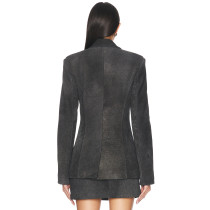 2025 Fashionable Stylish Exquisite High quality Luxury Deep V neck  Woman's Formal Blazer