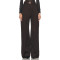 2025 Exquisite Fashionable High quality Custom Logo Wide Leg Belt Trim Woman's Pants