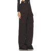 2025 Exquisite Fashionable High quality Custom Logo Wide Leg Belt Trim Woman's Pants