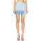 High quality Hot Sale High waist Gradient colored Frayed hem Lightweight Woman's Mini Skirt