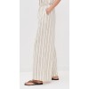 Sample Daily Stripe Print Covered Elastic Waist With Drawstring Casual Pants