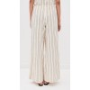 Sample Daily Stripe Print Covered Elastic Waist With Drawstring Casual Pants