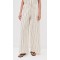 Sample Daily Stripe Print Covered Elastic Waist With Drawstring Casual Pants