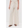Sample Daily Stripe Print Covered Elastic Waist With Drawstring Casual Pants