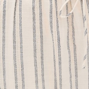Sample Daily Stripe Print Covered Elastic Waist With Drawstring Casual Pants