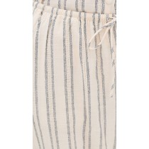 Sample Daily Stripe Print Covered Elastic Waist With Drawstring Casual Pants