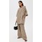 Sport Daily Stripe Print Covered Elastic Waist With Drawstring Lightweight Casual Pants