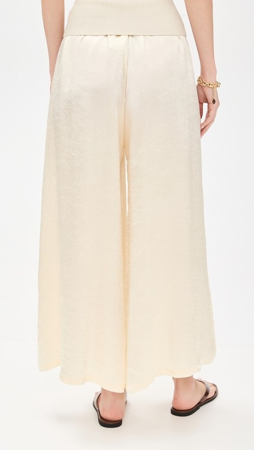 Sample Daily Covered Elastic Waistband Solid Color Lightweight Casual Pants