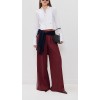 Sport Rest Contrast Side Stripes Pleated Front Solid Color Slant Hip Pockets Pants