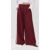 Sport Rest Contrast Side Stripes Pleated Front Solid Color Slant Hip Pockets Pants
