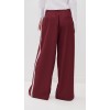 Sport Rest Contrast Side Stripes Pleated Front Solid Color Slant Hip Pockets Pants