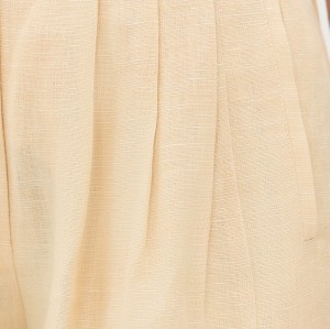 Sample Daily Pleated Front Solid Color Hook-And-Eye Closures At Waist Casual Pants