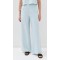 Casual Sample Pleated Waist Button Closure Slant Hip Pockets Solid Color Rest Pants
